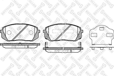 Set placute frana Stellox 002 010-SX