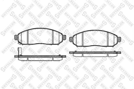 Set placute frana Stellox 002 014-SX
