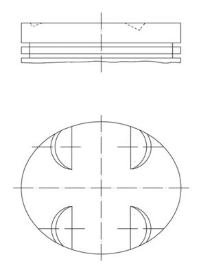 PISTON MAHLE 005 24 00 - Compatibil cu MERCEDES-BENZ