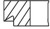 SET SEGMENTI PISTON MAHLE 005 24 N0 - Compatibil cu MERCEDES-BENZ, MERCEDES-BENZ (BBDC), MERCEDES-BENZ (FJDA)