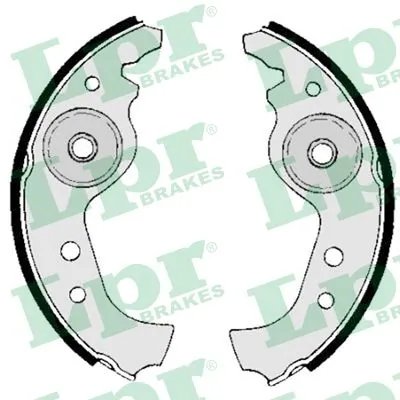 SET SABOTI FRANA LPR 00890 - Compatibil cu ABARTH, AUTOBIANCHI, FIAT, FSO, INNOCENTI, LANCIA, SAAB, SEAT, YUGO, ZASTAVA