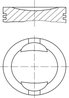 PISTON MAHLE 009 36 01 - Compatibil cu AUTOBIANCHI, FIAT, LANCIA