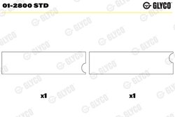CUZINETI BIELA GLYCO 01-2800 STD - Compatibil cu AGCO ALLIS, AUDI, DEUTZ-FAHR, FENDT, IVECO, KRAMER, MAGIRUS-DEUTZ