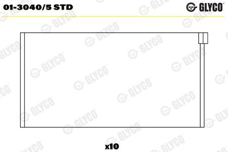 CUZINETI BIELA GLYCO 01-3040/5 STD - Compatibil cu MERCEDES-BENZ