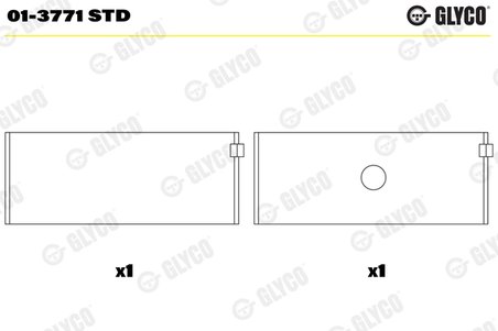 CUZINETI BIELA GLYCO 01-3771 STD - Compatibil cu DAEWOO, MERCEDES-BENZ, MULTICAR, PUCH, SSANGYONG