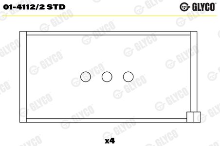 CUZINETI BIELA GLYCO 01-4112/2 STD - Compatibil cu FIAT, FSO