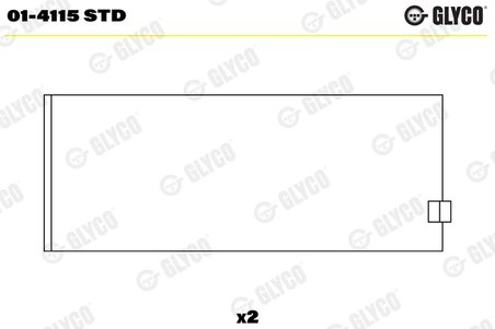 Cuzineti biela Glyco 01-4115 STD