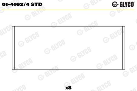 Cuzineti biela Glyco 01-4162/4 STD