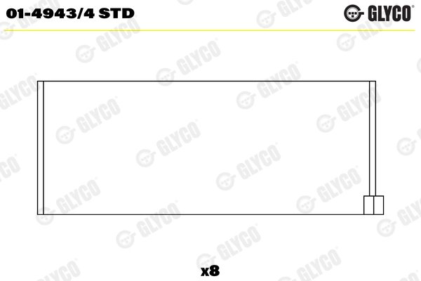 Cuzineti biela Glyco 01-4943/4 STD