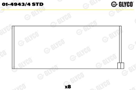 Cuzineti biela Glyco 01-4943/4 STD