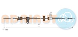 CABLU FRANA DE MANA ADRIAUTO 01.0252 - Compatibil cu ALFA ROMEO