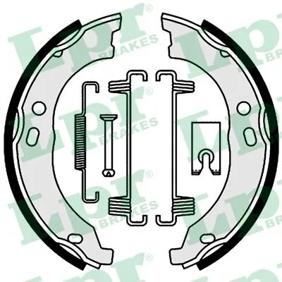 SET SABOTI FRANA LPR 01003 - Compatibil cu CITROEN, FIAT, OPEL, PEUGEOT