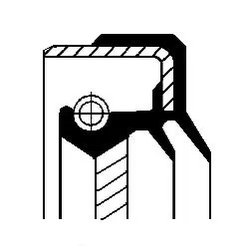 SIMERING DIFERENTIAL CORTECO 01017056B - Compatibil cu DAF