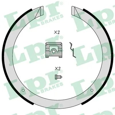 Set saboti frana LPR 01098