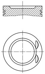 PISTON MAHLE 011 73 00 - Compatibil cu CHEVROLET, OPEL, VAUXHALL