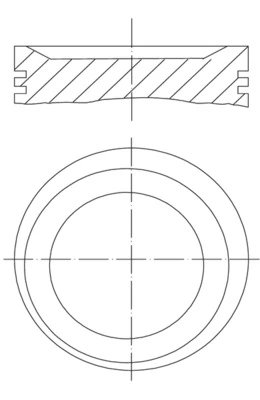 PISTON MAHLE 011 75 01 - Compatibil cu CHEVROLET, HOLDEN, ISUZU, OPEL, VAUXHALL