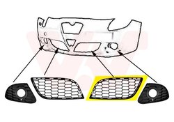 GRILA VENTILATIE, BARA PROTECTIE VAN WEZEL 0113595 - Compatibil cu ALFA ROMEO