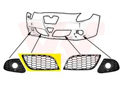 GRILA VENTILATIE, BARA PROTECTIE VAN WEZEL 0113596 - Compatibil cu ALFA ROMEO