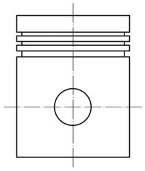 PISTON MAHLE 012 21 00 - Compatibil cu OPEL, VAUXHALL