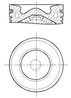 PISTON MAHLE 013 PI 00155 000 - Compatibil cu CITROEN, DS, FIAT, FORD, FORD AUSTRALIA, OPEL, PEUGEOT, TOYOTA, VAUXHALL
