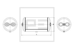 Rezervor aer sistem compresor PE Automotive 016.224-80A