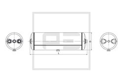 Rezervor aer sistem compresor PE Automotive 016.367-80A