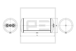Rezervor aer sistem compresor PE Automotive 016.376-80A