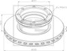 DISC FRANA PE AUTOMOTIVE 016.678-00A - Compatibil cu MERCEDES-BENZ