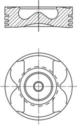 Piston MAHLE 021 PI 00125 000