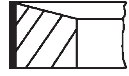SET SEGMENTI PISTON MAHLE 022 07 N2 - Compatibil cu NISSAN, OPEL, RENAULT, VAUXHALL