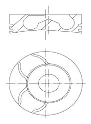 PISTON MAHLE 022 09 02 - Compatibil cu RENAULT