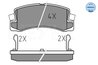 Set placute frana Meyle 025 200 7615/W