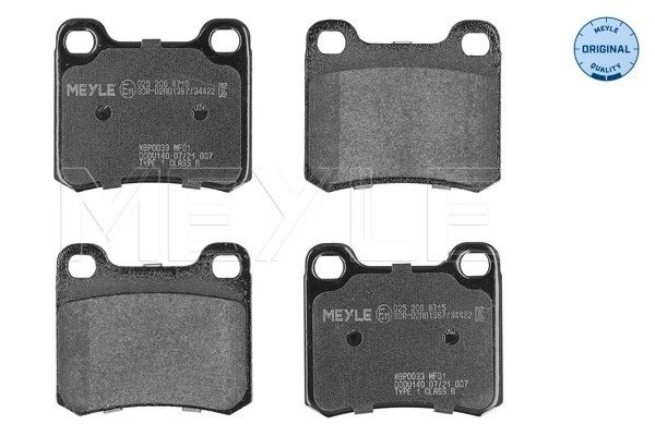 SET PLACUTE FRANA MEYLE 025 206 8715 - Compatibil cu MERCEDES-BENZ