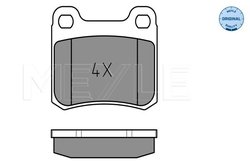 SET PLACUTE FRANA MEYLE 025 206 8713 - Compatibil cu MERCEDES-BENZ