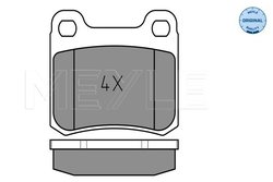 SET PLACUTE FRANA MEYLE 025 206 8715 - Compatibil cu MERCEDES-BENZ
