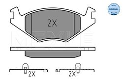 Set placute frana Meyle 025 208 8715