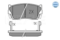 Set placute frana Meyle 025 215 0014/W