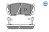 Set placute frana Meyle 025 215 0014/W