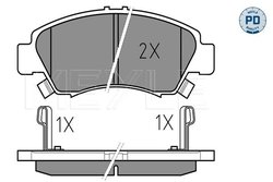 Set placute frana Meyle 025 216 9715/PD