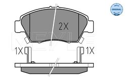 Set placute frana Meyle 025 216 9416/W