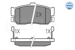 Set placute frana Meyle 025 217 1316/W