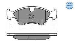 Set placute frana Meyle 025 218 6217
