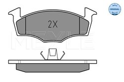 Set placute frana Meyle 025 218 6617