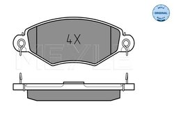SET PLACUTE FRANA MEYLE 025 219 8018 - Compatibil cu CITROEN, NISSAN, PEUGEOT, RENAULT