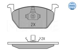 Set placute frana Meyle 025 220 3517
