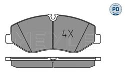 SET PLACUTE FRANA MEYLE 025 220 6221/PD - Compatibil cu MERCEDES-BENZ