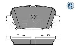 SET PLACUTE FRANA MEYLE 025 221 2317/PD - Compatibil cu OPEL, VAUXHALL