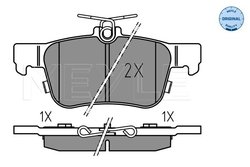SET PLACUTE FRANA MEYLE 025 222 3116 - Compatibil cu FORD, FORD USA