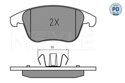Set placute frana Meyle 025 222 6920/PD