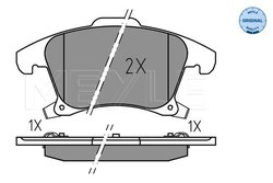 Set placute frana Meyle 025 222 6920